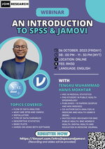 Webinar - An introduction to SPSS & Jamovi