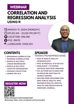 Webinar - Correlation and regression analysis using R