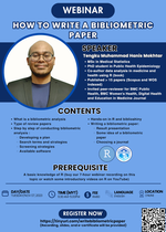 Webinar - How to write a bibliometric paper