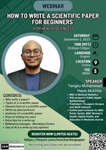 Webinar - How to write a scientific paper for beginners (for health sciences)