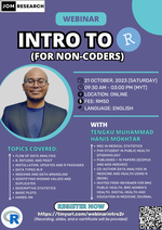 Webinar - Intro to R (for non-coders)